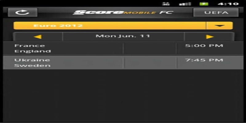 [Free] ScoreMobile v1.9.1 - Cập nhật thông tin thể thao cho Bold 9000